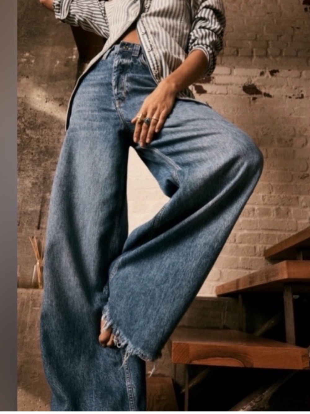 Free People old West slouchy jeans